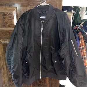 Abercrombie & Fitch. Size XL Bomber Black Jacket.